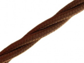 Витой ретро кабель для внешней проводки Werkel Retro 3х1,5мм коричневый - купить в Пензе