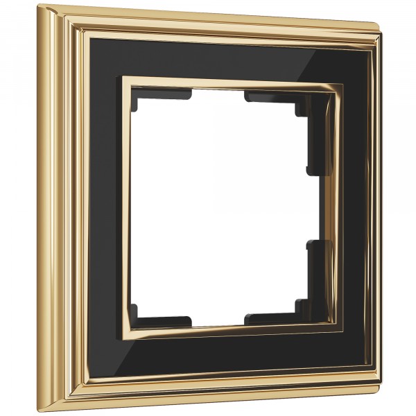 Рамка на 1 пост Werkel WL17-Frame-01 Palacio (золото / черный) - купить в Пензе