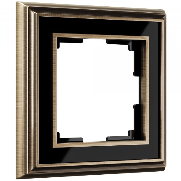 Рамка на 1 пост Werkel WL17-Frame-01 Palacio (бронза / черный) - купить в Пензе