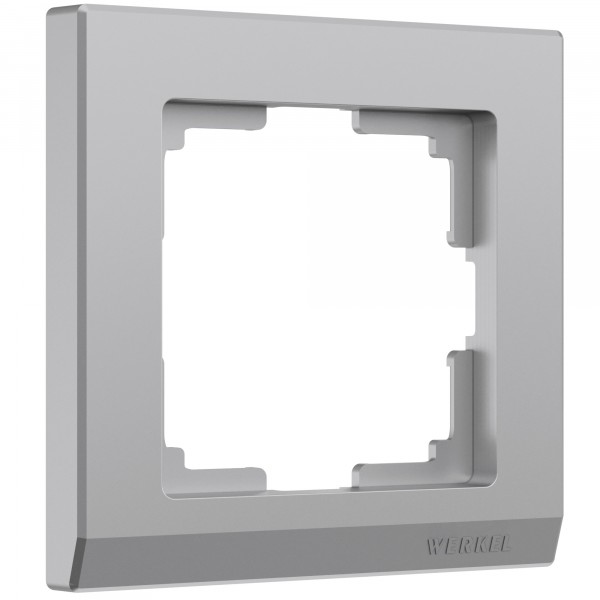 Рамка на 1 пост Werkel WL04-Frame-01 Stark (серебряный) - купить в Пензе