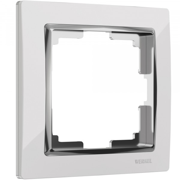 Рамка на 1 пост Werkel WL03-Frame-01 Snabb (белый/хром) - купить в Пензе