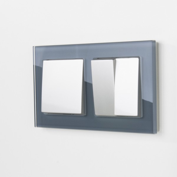 Рамка на 2 поста Werkel WL01-Frame-02 Favorit (серый) - купить в Пензе