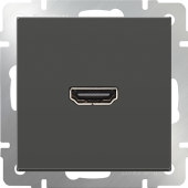 Розетка HDMI Werkel WL07-60-11 Серо-коричневая - купить в Пензе
