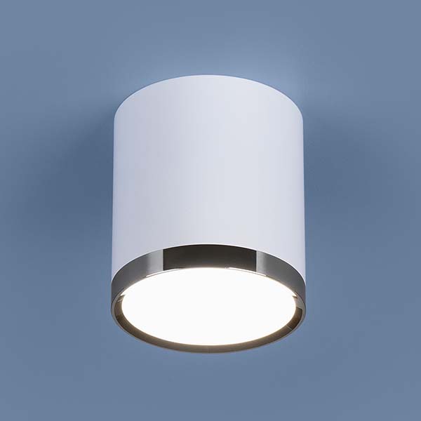 Накладной потолочный светодиодный светильник DLR024 6W 4200K белый матовый с гарантией 